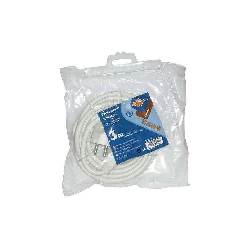 PROFILE - PROLIGHT Rallonge 3m blanc 3G1.5