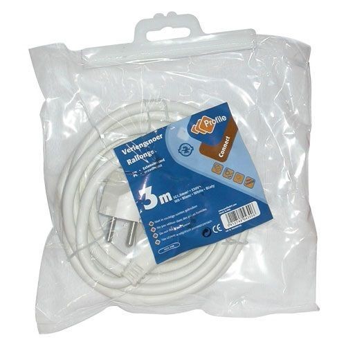 PROFILE - PROLIGHT Rallonge 3m blanc 3G1.5