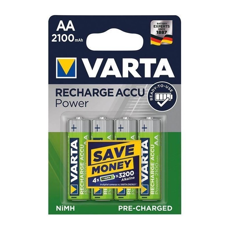 Varta Accus HR06/AA ready 2 use 2100mAh blister de 4