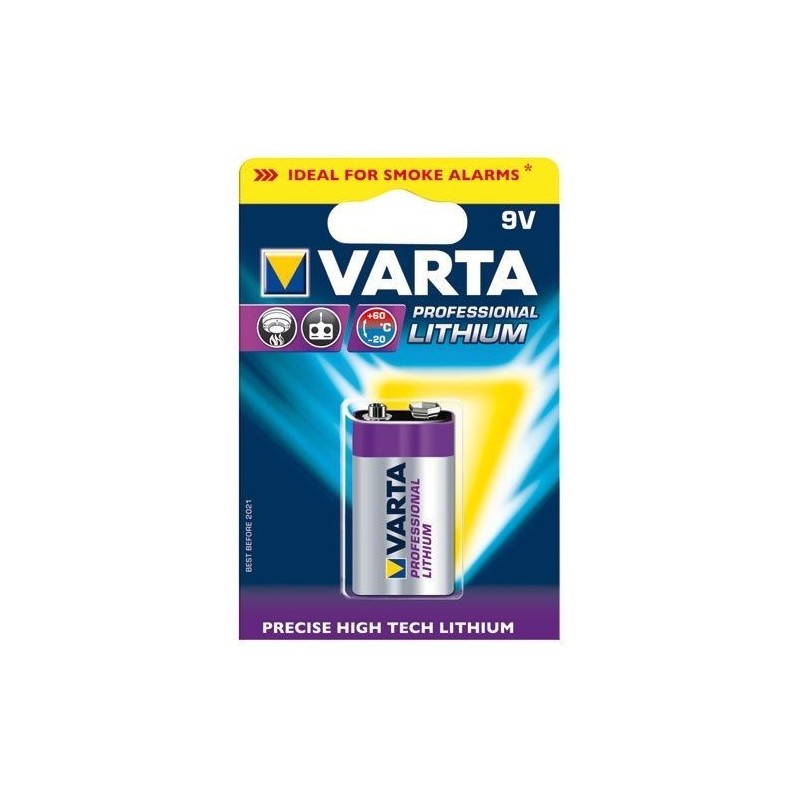 Varta Pile lithium 9V 6122 blister de 1