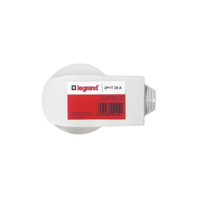 Legrand Fiche mâle 2p+t 20A coudé 4600w vrac