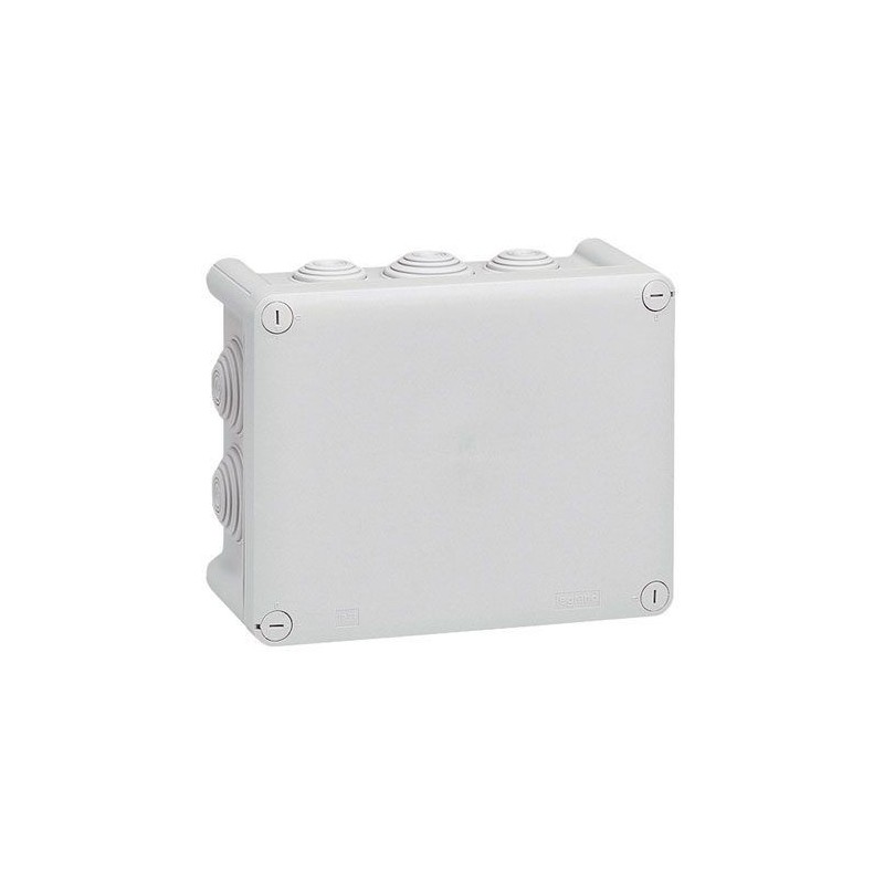 Legrand Boîte dérivation 155x110x74 Plexo gris 10 embouts vrac