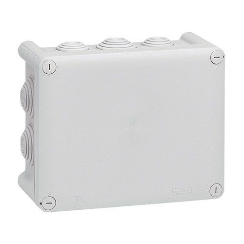 Legrand Boîte dérivation 155x110x74 Plexo gris 10 embouts vrac