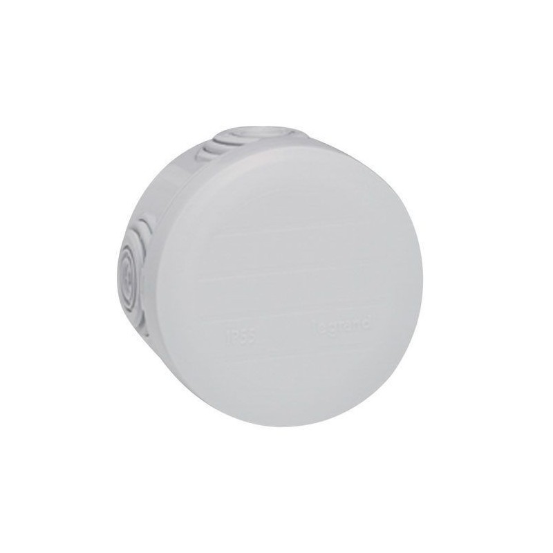 Legrand Boîte dérivation diam.60mmx40 Plexo gris 4 embouts vrac