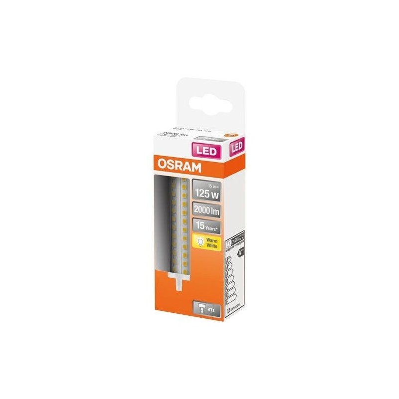 OSRAM Led crayon 118mm 15w r7s 2000lm 2700K chd bte 1