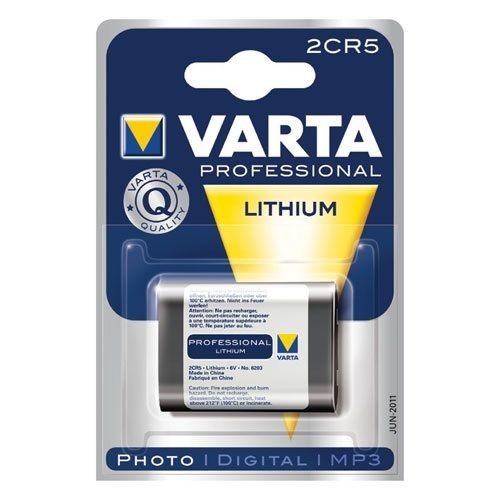 Varta Pile lithium photo 2CR5 6V professionl blister de 1