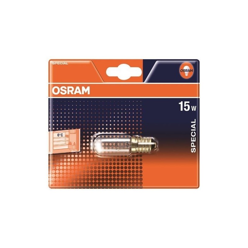 OSRAM Ampoule tube frigo/four/congélateur 15W E14 60lm blister x1
