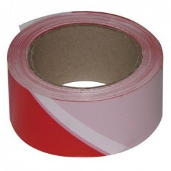 Novap Ruban chantier rouge/blanc 100mx50mm - Image 2