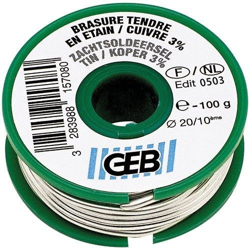 GEB Bobine étain cuivre 3% bobine 100g