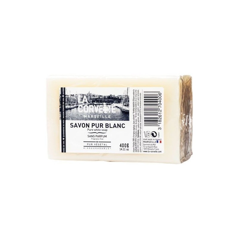 LA CORVETTE Savon blanc menager 400g