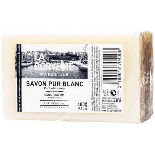 LA CORVETTE Savon blanc menager 400g