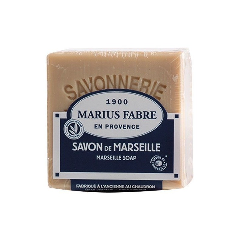 MARIUS FABRE Savon de marseille blanc filmé sans huile de palme 200g