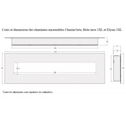 Chemin'Arte Cheminée décorative encastrable Elysée 3XL 152 cm - Image 7