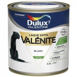 Dulux Valentine Laque valenite satin 0.5L blanc - Image 2