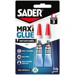 Sader Maxiglue instantanée gel 2x3g - Image 3