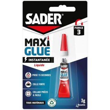 BOSTIK (SADER) Maxiglue instantanée liquide 3g