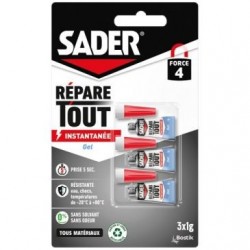 Sader Sader répare tout glue gel 3x1g - Image 3