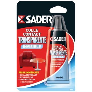 BOSTIK (SADER) Colle contact transparente tube 55ml