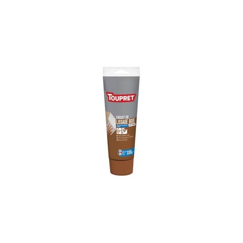 Toupret Enduit lissage bois pâte intérieur extérieur 330g blanc