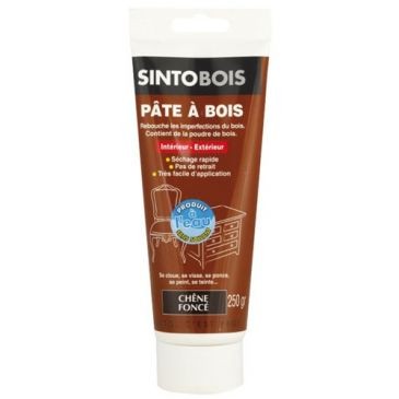 SINTOBOIS Pâte à bois Sintobois à l'eau pâte 250g chêne foncé