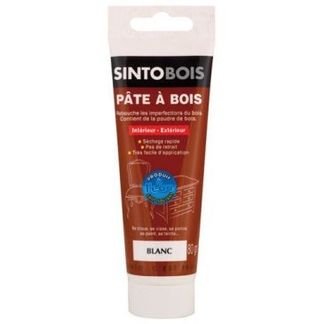 SINTOBOIS Pâte à bois Sintobois à l'eau pâte 80g blanc