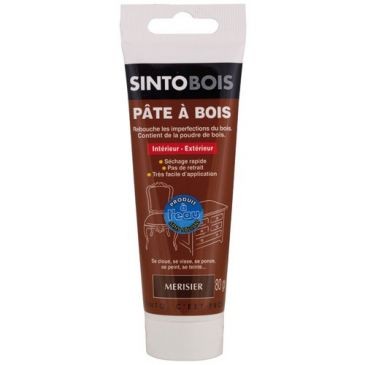 SINTOBOIS Pâte à bois Sintobois à l'eau pâte 80g merisier