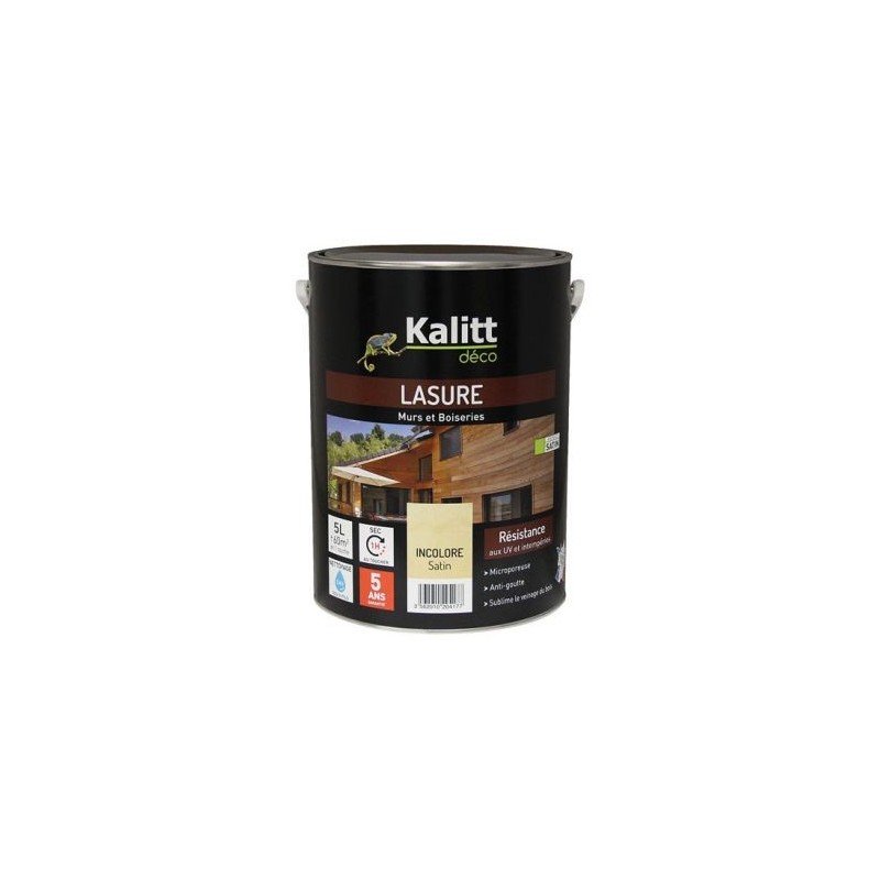 KALITT DECO Kalitt Lasure 5ans les modernes incolore satin  5l
