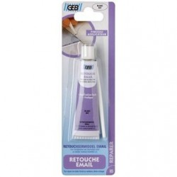 GEB Retouche émail pinceau applicateur 20ml blanc - Image 3