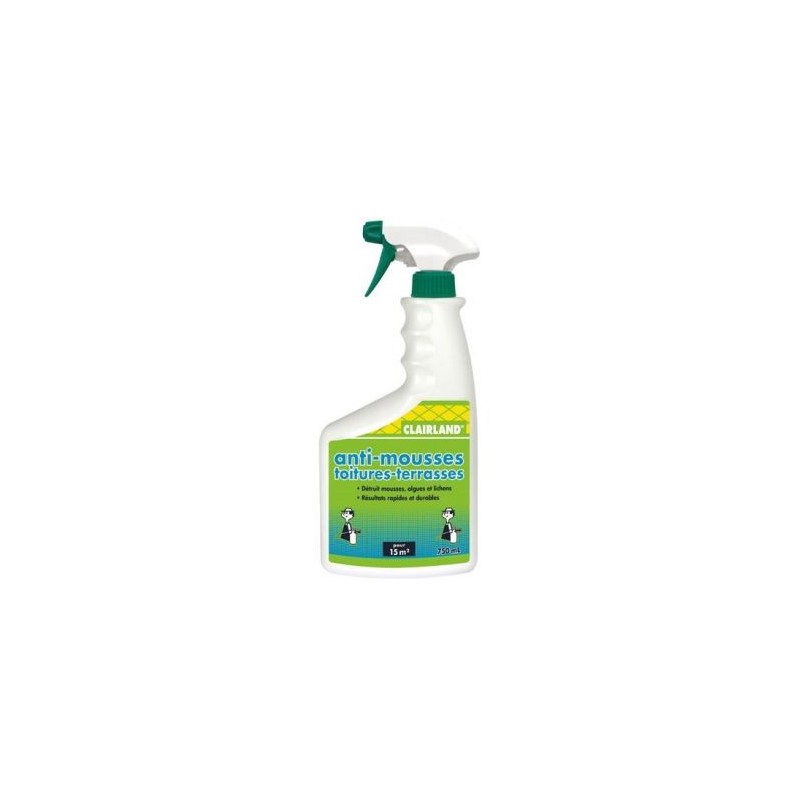CLAIRLAND Anti dépôts verts toiture prêt à l'emploi 750ml /nc