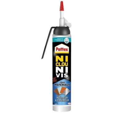 Pattex Colle fixation ni clou ni vis tous matériaux intérieur et e