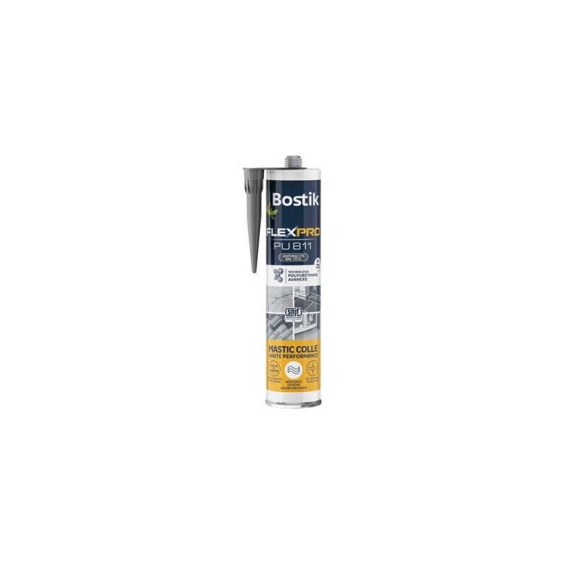 Bostik Mastic colle flexpro pu811 anthracite Ral 7016 300ml