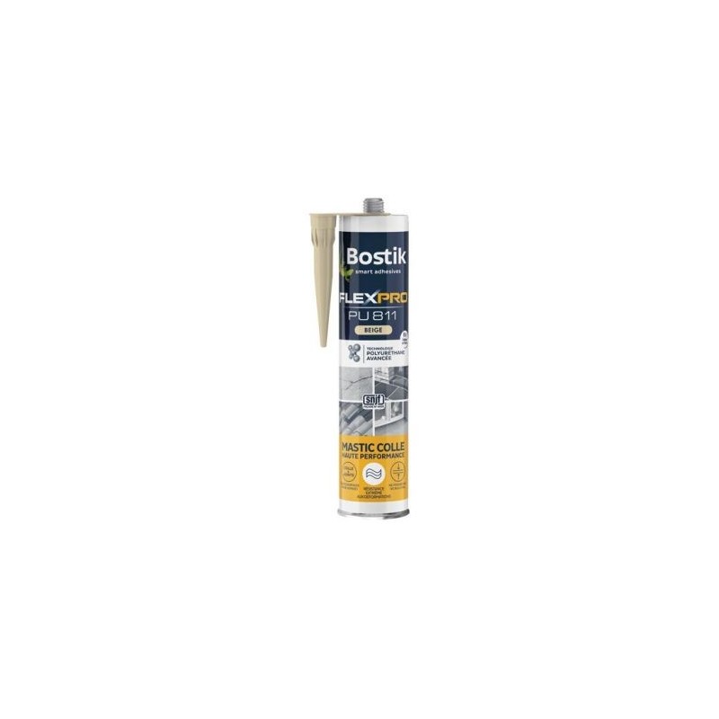 Bostik Mastic colle flexpro PU811 beige 300ml