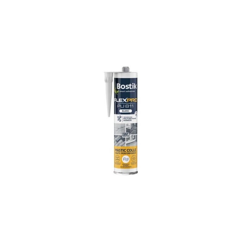 Bostik Mastic colle flexpro PU811 blanc 300ml