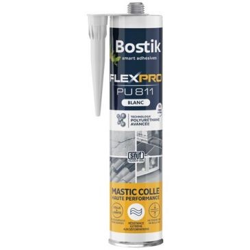 Bostik Mastic colle flexpro PU811 blanc 300ml