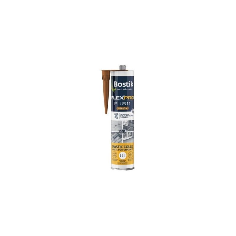 Bostik Mastic colle flexpro PU811 marron 300ml