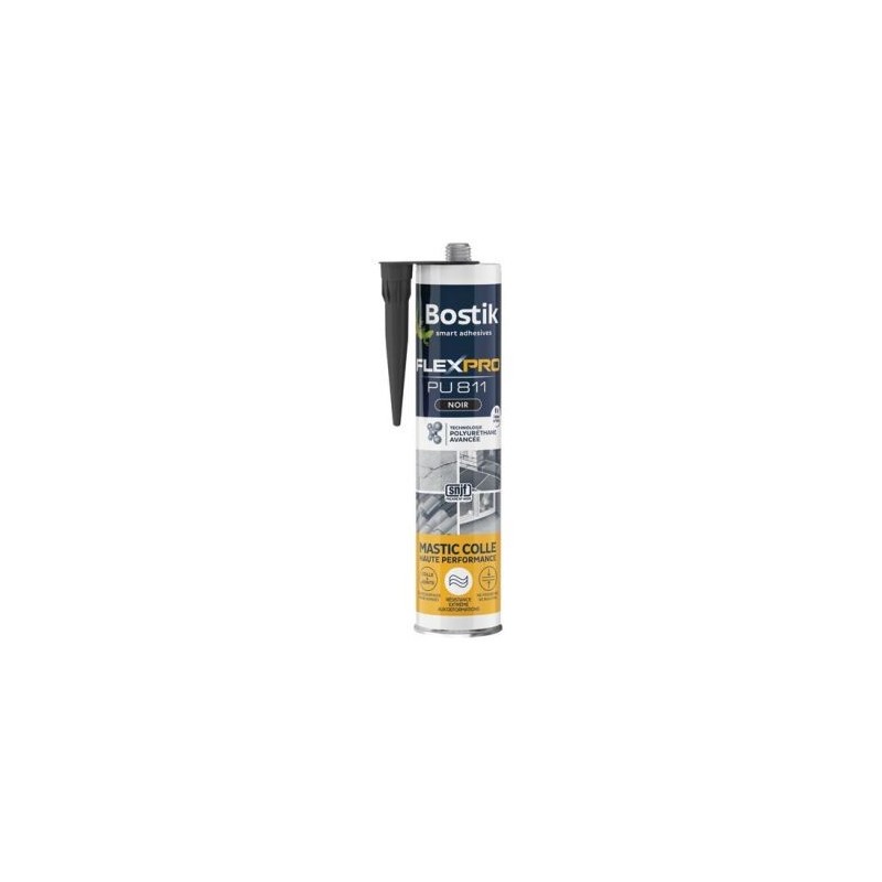 Bostik Mastic colle flexpro PU811 noir 300ml