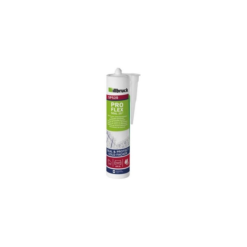 NEC+ ILLBRUCK Mastic colle hybride polymere SP520 noir 310ml