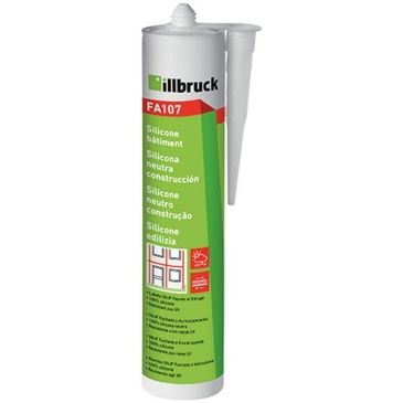 NEC+ ILLBRUCK Mastic silicone bâtiment FA107 blanc 300ml