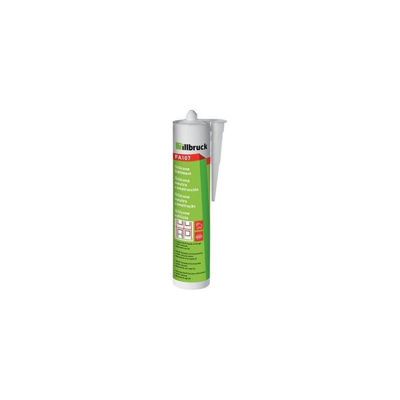 NEC+ ILLBRUCK Mastic silicone bâtiment FA107 trans 300ml