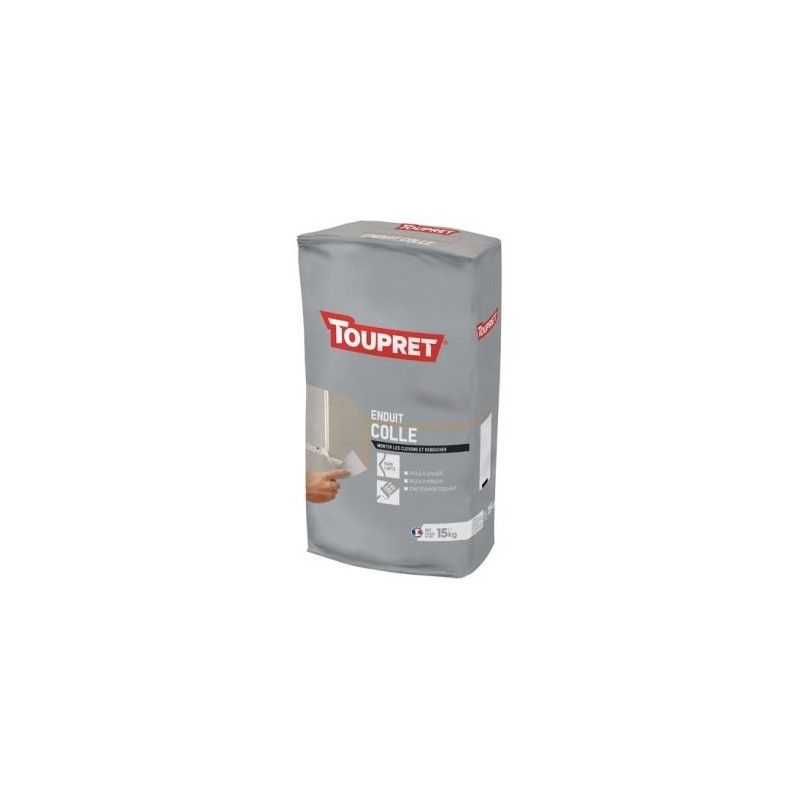 Toupret Enduit colle intérieur poudre 15kg blanc