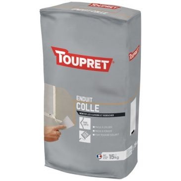 Toupret Enduit colle intérieur poudre 15kg blanc