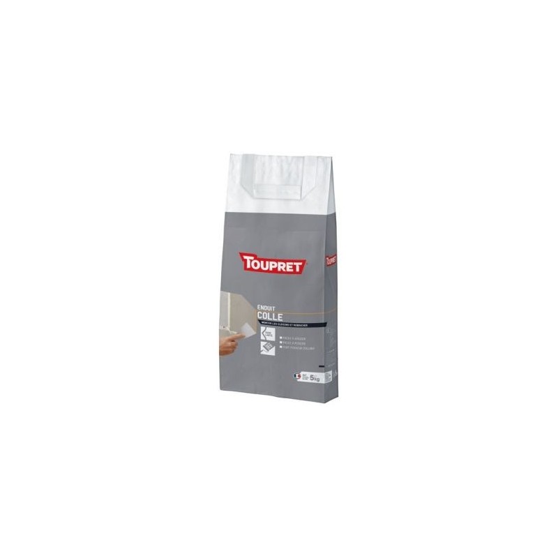 Toupret Enduit colle intérieur poudre 5kg blanc
