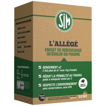 SIM Enduit l'allégé intérieur 3kg
