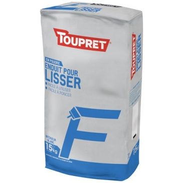 Toupret Enduit lissage intérieur pour finitions poudre 15kg
