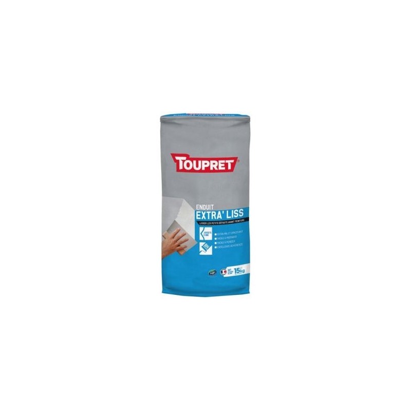 Toupret Enduit lissage intérieur poudre 15kg blanc