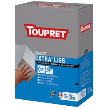 Toupret Enduit lissage intérieur poudre 1kg blanc