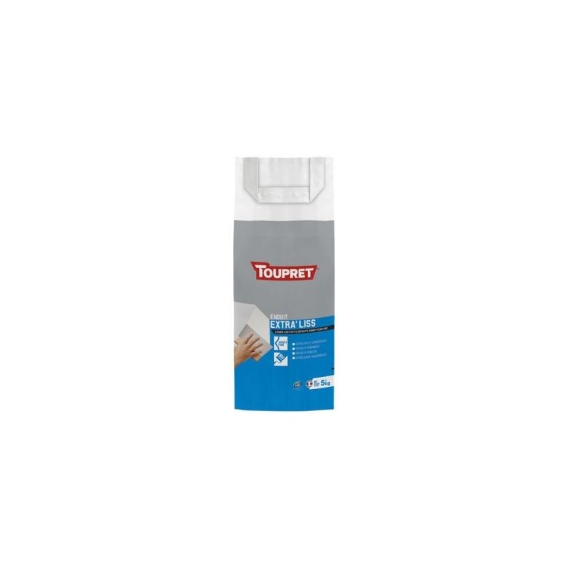 Toupret Enduit lissage lissage intérieur poudre 5kg blanc