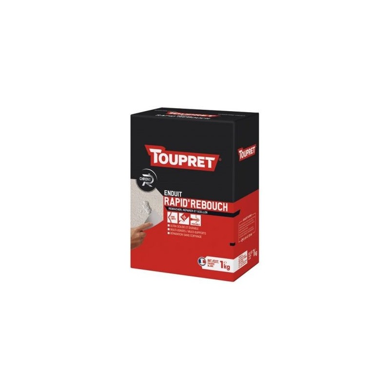 Toupret Enduit rapide de rebouchage poudre 1kg INT/EXT