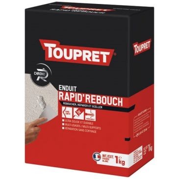 Toupret Enduit rapide de rebouchage poudre 1kg INT/EXT
