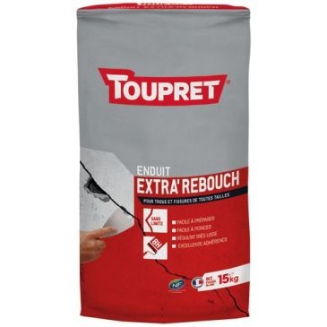 Toupret Enduit rebouchage intérieur poudre 15kg blanc